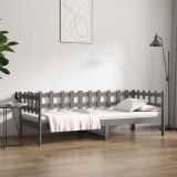 VidaXL Pat de zi, gri, 80x200 cm, lemn masiv de pin 820753