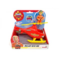 POMPIERUL SAM ELICOPERUL WALLABY CU FIGURINA TOM THOMAS