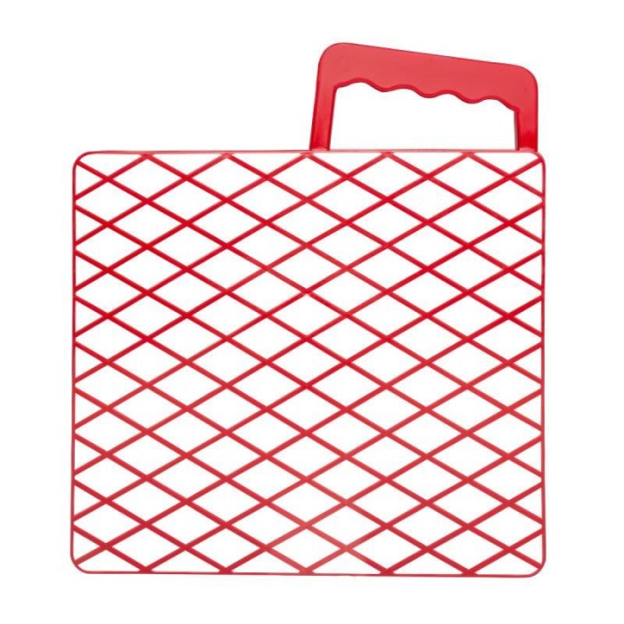 Gratar plastic, Beorol, 25.5x23&nbsp;cm, Rosu