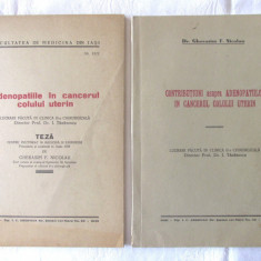 ADENOPATIILE IN CANCERUL COLULUI UTERIN + CONTRIBUTIUNI, Gherasim Nicolau, 1938