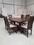 SET MARCO 47 MASA 160/195 CM + 6 SCAUNE PERSONALIZABIL PE CULORI
