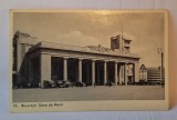 Carte Postala veche, circulata, Bucuresti Gara de Nord, anii 1930