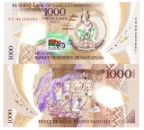 Vanuatu 1 000 1000 Vatu 2020 Comemorativa Polimer P-21 UNC