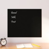vidaXL Tablă magnetică de perete, negru, 60x50 cm, sticlă securizată 347939