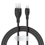CABLU alimentare si date Baseus Pudding, Fast Charging Data Cable pt. smartphone, USB la Iphone Lightning 2.4A, 2m, negru &quot;P10355700111-01&quot; (timbru ve