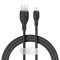 CABLU alimentare si date Baseus Pudding, Fast Charging Data Cable pt. smartphone, USB la Iphone Lightning 2.4A, 2m, negru &quot;P10355700111-01&quot; (timbru ve