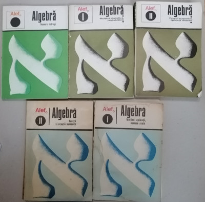 5 volume Matematica Gautier - Algebra Colectia Alef foto