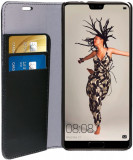 Husa Huawei P20 + folie sticla curbata + stylus, Alt model telefon Huawei, Cu clapeta, Piele Ecologica