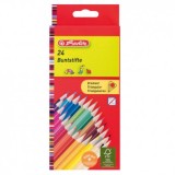 Cumpara ieftin Creioane colorate triunghiulare 24/set Herlitz