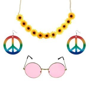 Set Deghizare Costum Hippie Multicolor, CMCLASS