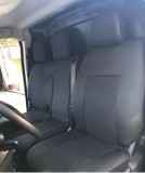 2+1 Huse Scaune pentru PEUGEOT EXPERT 2017+ Microbuze Negru Textil