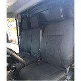 2+1 Huse Scaune pentru PEUGEOT EXPERT 2017+ Microbuze Negru Textil
