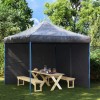 vidaXL Perete Cort Petrecere 2 buc Antracit 300x195 cm PE Impermeabil UV cu Fermoar