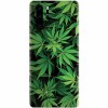 Husa silicon pentru Huawei P30 Pro, Green Leaf Pattern