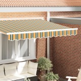 VidaXL Marchiză pentru cadru de 3 m Verde și Galben 2.8x0.2 m