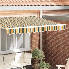 vidaXL Marchiza pentru cadru de 2,5 m - Verde și Galben - 2,3 x 0,2 m