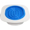 Set Antrenament Toaleta Pisici, Plastic, Albastru/Alb, 42x42x4cm. Kit Curatare Automata, Potrivit Majoritatea Toaletelor Standard
