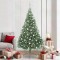 vidaXL Pom de Crăciun artificial pre-iluminat Verde 210 cm PVC 3397026