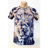 Tricou barbați colorat tigru - L