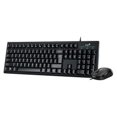 KIT wired GENIUS USB, tastatura 104 taste (concave) + mouse optic 1200dpi, 3 butoane, AI key, black, &quot;KM-100SE&quot; &quot;31330009400&quot; (timbru verde 0.8 lei)