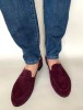 Mocasini din piele intoarsa grena Dori, 35 - 41