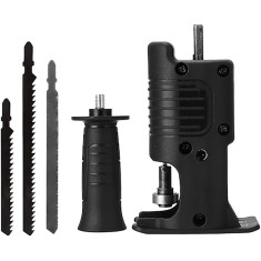 Adaptor fierastrau lance sau pendular, Sundiguer, Pentru bormasina electrica, Include un maner auxiliar, Taiere rapida, multifunctional, portabil, cu