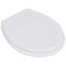 Capace WC, 2 buc., alb, MDF - 2