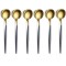 Set 6 lingurita din inox, Berglander CTAHG6 Auriu/Negru