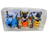 Set 3 insecte mecanice cu cheita jucarie copii insecte din plastic care merg