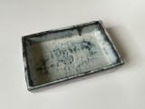 Vas din ceramica smaltuita de provenienta scandinava, semnata AB, anii 1960