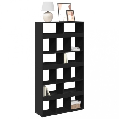 vidaXL Bibliotecă, negru, 100x33x187,5 cm, lemn prelucrat 3309376 foto