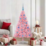 VidaXL Pom de Crăciun artificial pre-iluminat Roz 150 cm PVC 3397070