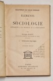 ELEMENTS DE SOCIOLOGIE APPLIQUE A LA MORALE ET A L &#039; EDUCATION par GEORGES DAVY , TOME I - SOCIOLOGIE POLITIQUE , 1932 * DEFECT PAGINA DE TITLU