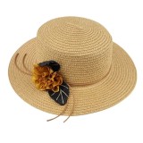 Palarie din rafie Summer Flower