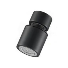 Extensie rotativă pentru robinet, filet M22, 2 moduri, neagră, 4.8 cm