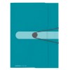 Dosar mapa a4 pp eogt, buton cu elastic, culoare turquoise, Herlitz
