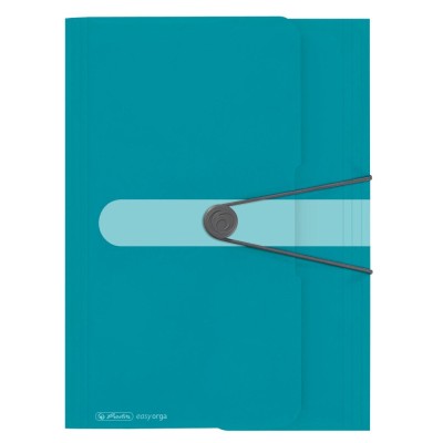 Dosar mapa a4 pp eogt, buton cu elastic, culoare turquoise foto