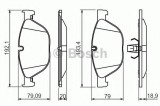 Set placute frana,frana disc BMW Seria 5 Gran Turismo (F07) (2009 - 2016) BOSCH 0 986 494 429