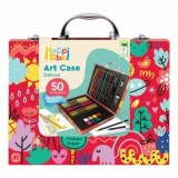 HAPPI HOBBI ART CASE SET DE DESEN DELUXE CU 50 DE ACCESORII LUMEA MEA