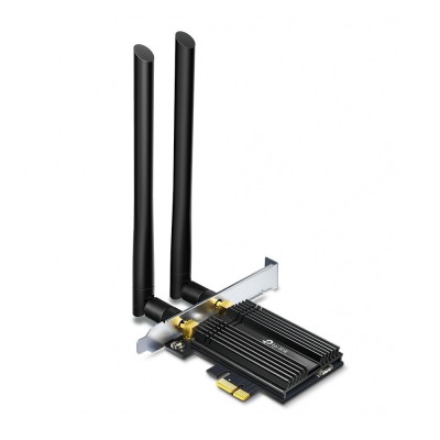 ADAPTOR RETEA TP-LINK AX3000, intern wireless 2.4 GHz | 5 GHz, PCI-E, port, 3000 Mbps, antena externa x 2, &amp;quot;Archer TX50E&amp;quot; (timbru verde 0.18 lei) foto