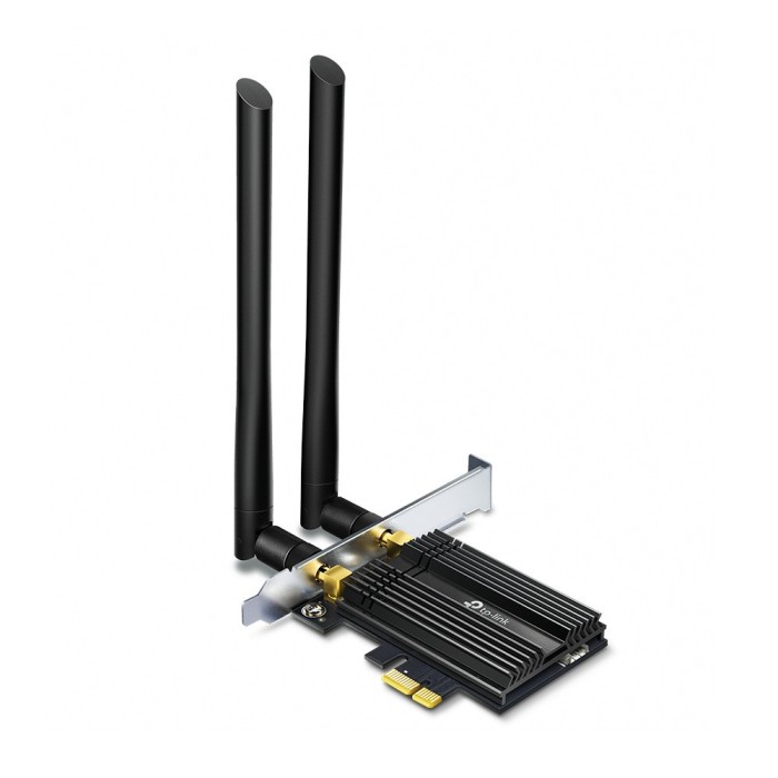 ADAPTOR RETEA TP-LINK AX3000, intern wireless 2.4 GHz | 5 GHz, PCI-E, port, 3000 Mbps, antena externa x 2, &quot;Archer TX50E&quot; (timbru verde 0.18 lei)