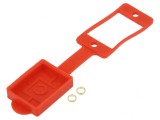 Garnitură Soclu cu Capac Plat Roșie 29mm