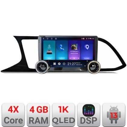 Navigatie Seat Leon MIB Kit-306 Edotec 4+64 10.5 inch Incell 1K android Wifi 5Ghz gps internet CarStore Technology