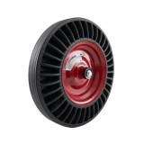 Roata pentru roaba 4.00-8 din cauciuc plin cu rulment si ax 16 x 102 mm Elefant