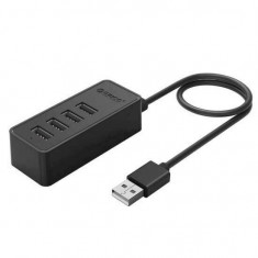 Hub Orico W5P-U2 4 Port USB 2.0 cu cablu de date de 30 cm