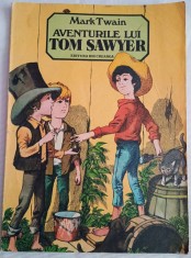 Aventurile lui Tom Sawyer (an 1985 )-Mark Twain /ilustratii :Vasile Olac foto