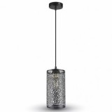 Pendul tavan soclu E27 - negru mat, V-TAC