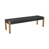 Cumpara ieftin Bancuta de gradina Uma Boho Pako World Negru 120x45x40 cm