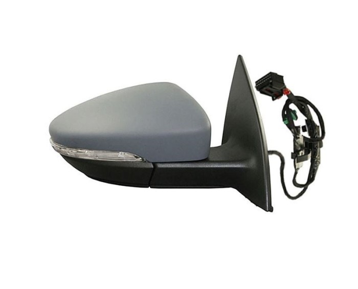Oglinda usa exterioara VW EOS (1F), 11.2010-2015, View Max, partea dreapta, reglare electrica; grunduit; incalzit; sticla convexa; geam cromat; memor