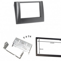 Kit Cadru radio 2DIN cu consola metalica + rama cadru (173×98 mm) Fiat STILO